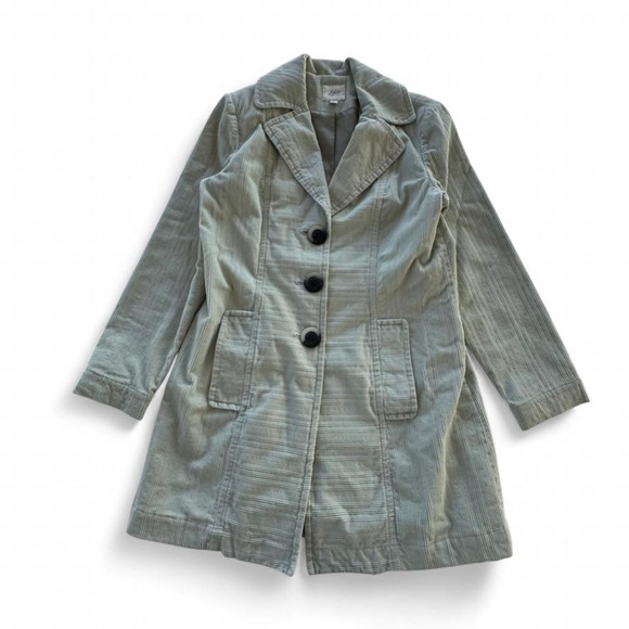 J. Jill Jackets & Blazers - J. Jill Women’s corduroy coat jacket light green, Small